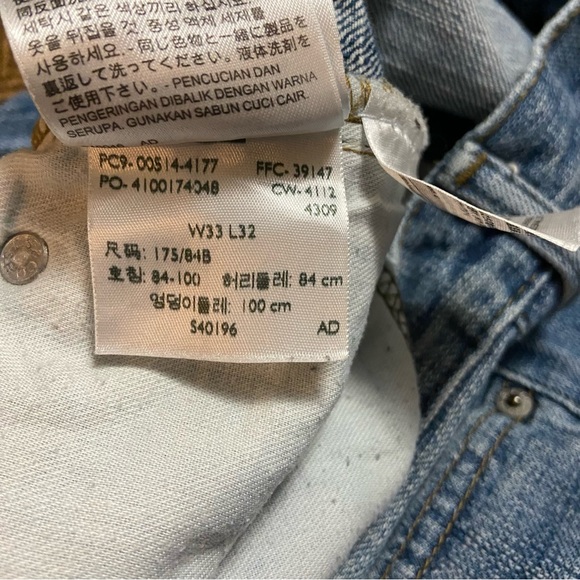 Levi’s 514 Straight Fit Jeans Blue - Picture 9 of 15